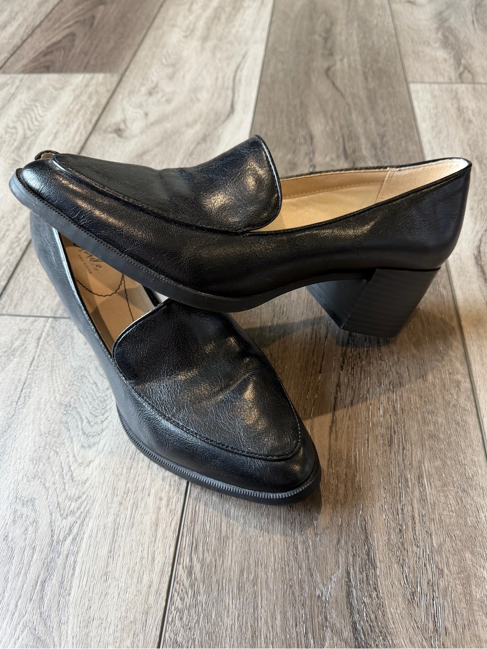 Lifestride- Devyn Classic Black 2” Block Heel Loafers- All Day Comfort